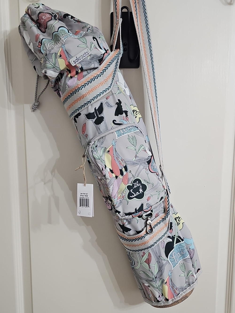 Sakroots Multicolor Bird-Print Yoga Mat Bag